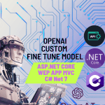 Custom FineTune OpenAI model with ASP.NET CORE WEB MVC NET 7 C#